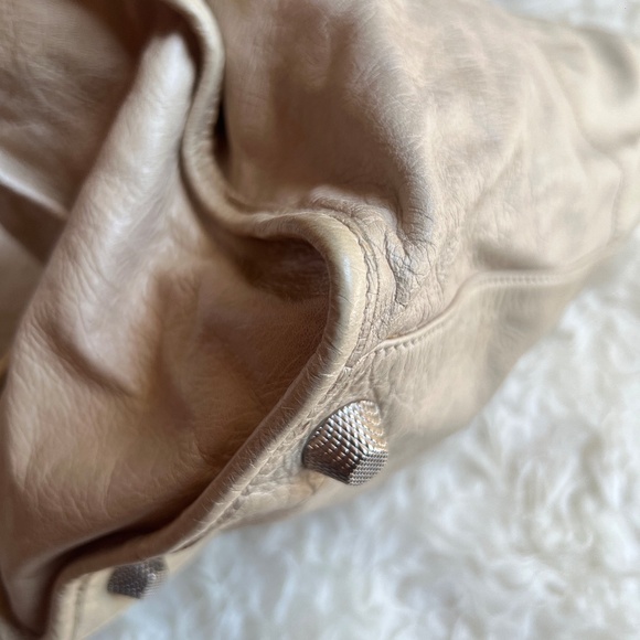 Rare Balenciaga Giant Studs Work City Bag off white/beige SHW - Picture 7 of 12